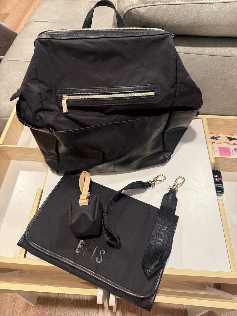 BEIS Black Diaper Backpack